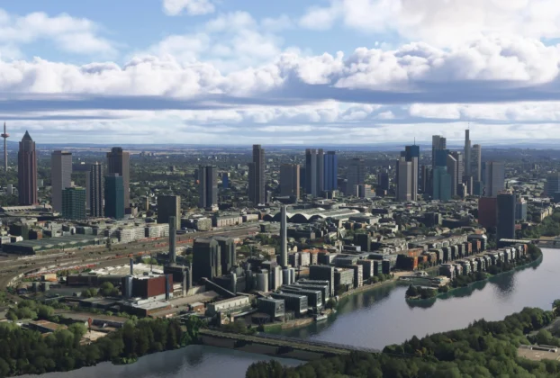 Frankfurt City Pack da DFFlyer Direct no Microsoft Flight Simulator