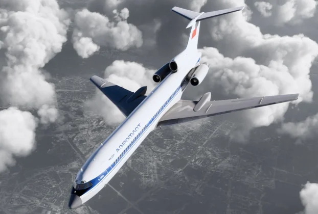FlightSim Studio anuncia Tu-154M e planos no MSFS 2024 — imagem oficial do produto ou addon
