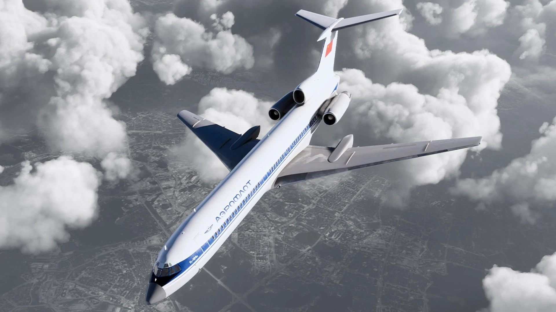 FlightSim Studio anuncia Tu-154M e planos no MSFS 2024 — imagem oficial do produto ou addon