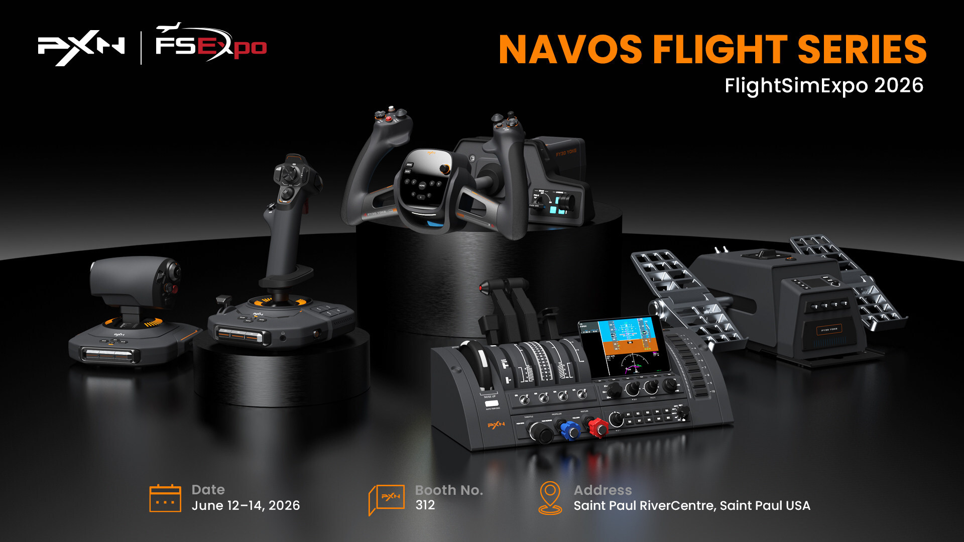 PXN NAVOS Flight Series para simuladores de voo