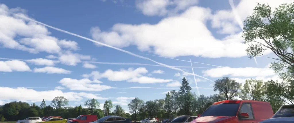 Skytrails traz contrails de volta ao MSFS 2024 — imagem oficial do produto ou addon