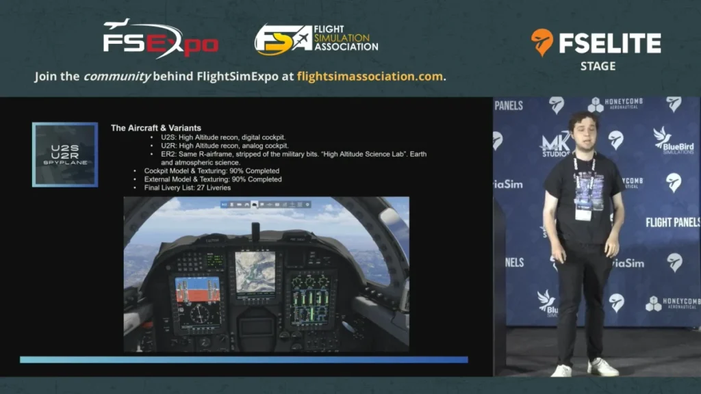 Miltech mostra U-2 no FSExpo e provoca Dash 8 — imagem oficial do produto ou addon