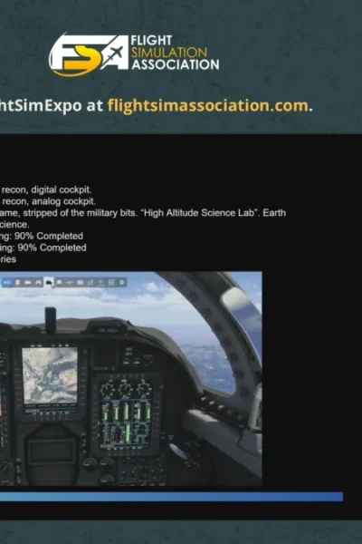 Miltech mostra U-2 no FSExpo e provoca Dash 8 — imagem oficial do produto ou addon