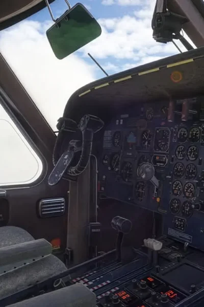 Cockpit analógico do Carenado Dornier Do 228 no MSFS 2024