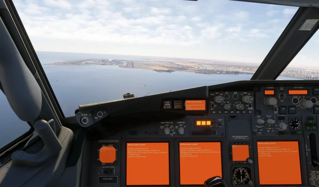 PMDG enfrenta crashes WASM e avança no 747