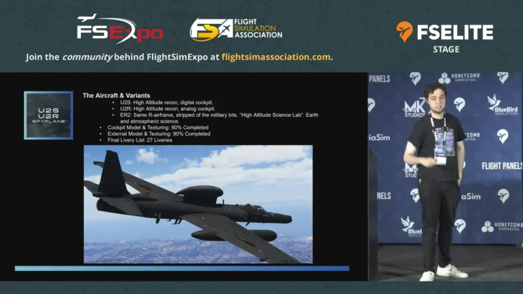Miltech mostra U-2 no FSExpo e provoca Dash 8 — imagem oficial do produto ou addon