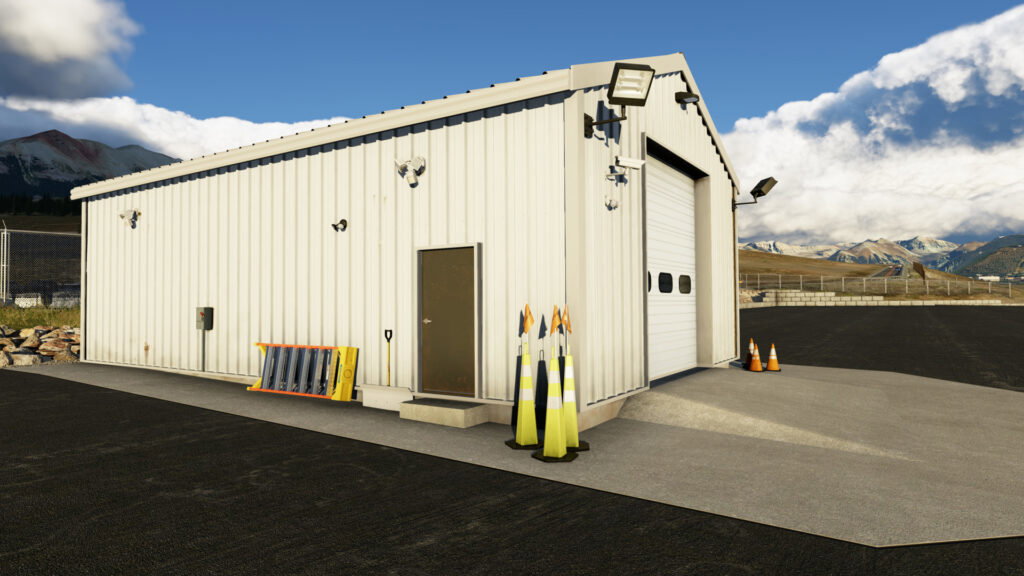 Área operacional do aeroporto KTEX Telluride V2 no X-Plane 12