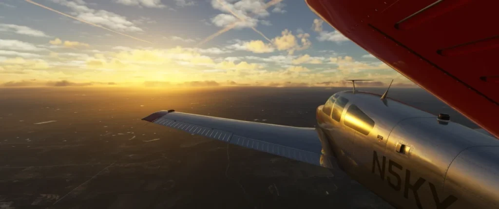 Skytrails traz contrails de volta ao MSFS 2024 — imagem oficial do produto ou addon
