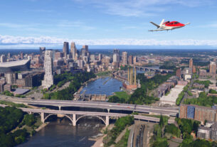 City Update 15 do Microsoft Flight Simulator com Illinois, Minnesota e Wisconsin