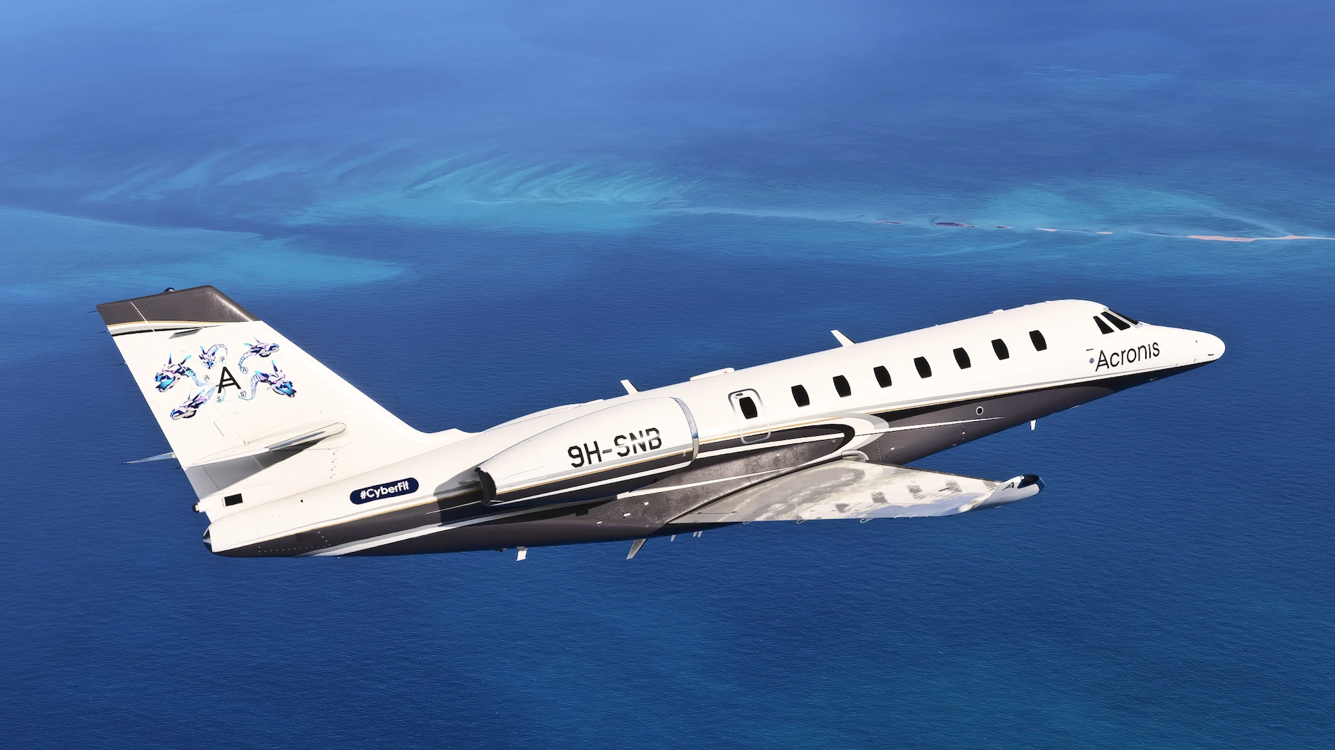 Skyward Citation Sovereign+ para Microsoft Flight Simulator em imagem oficial