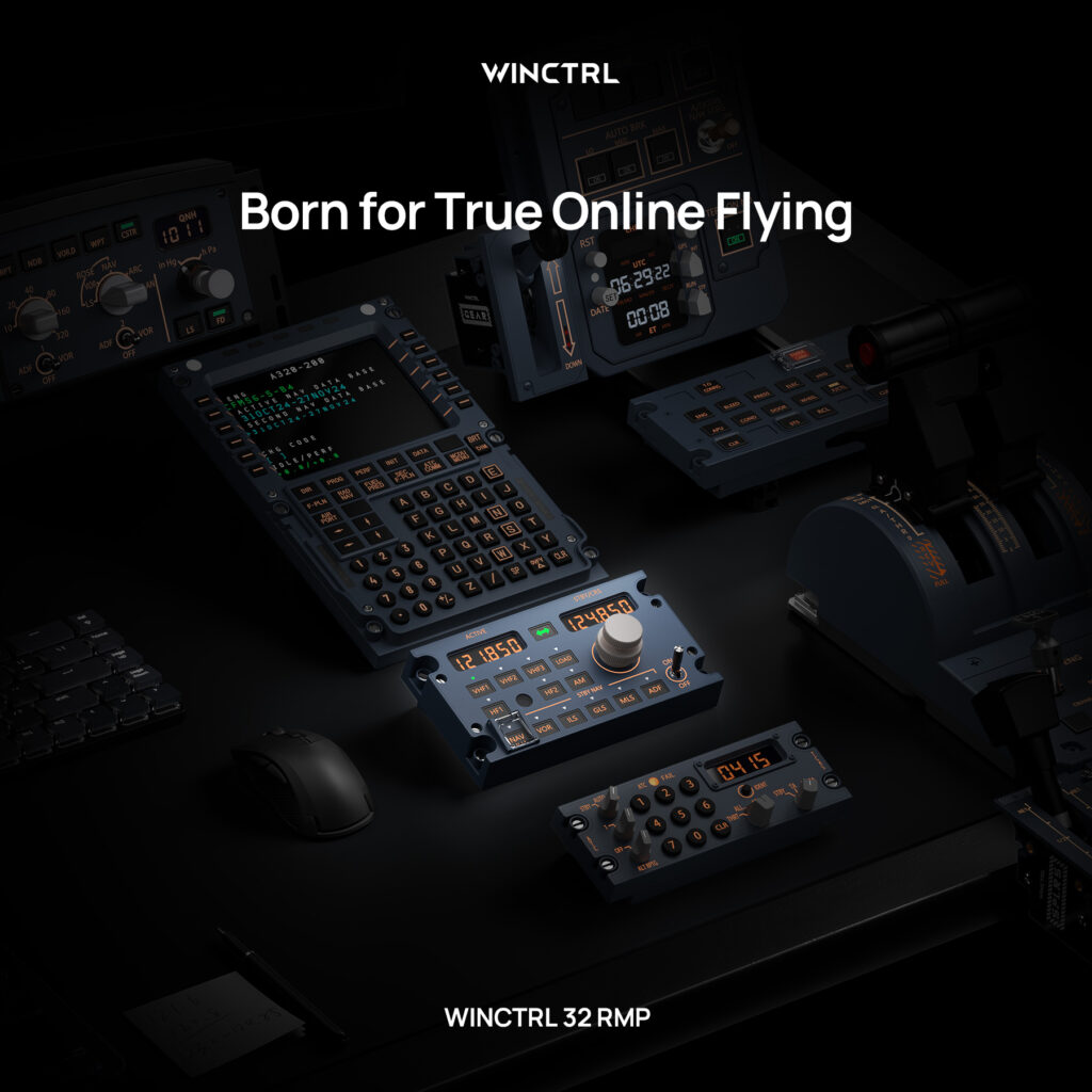 WINCTRL 32 RMP em cockpit doméstico para voo online