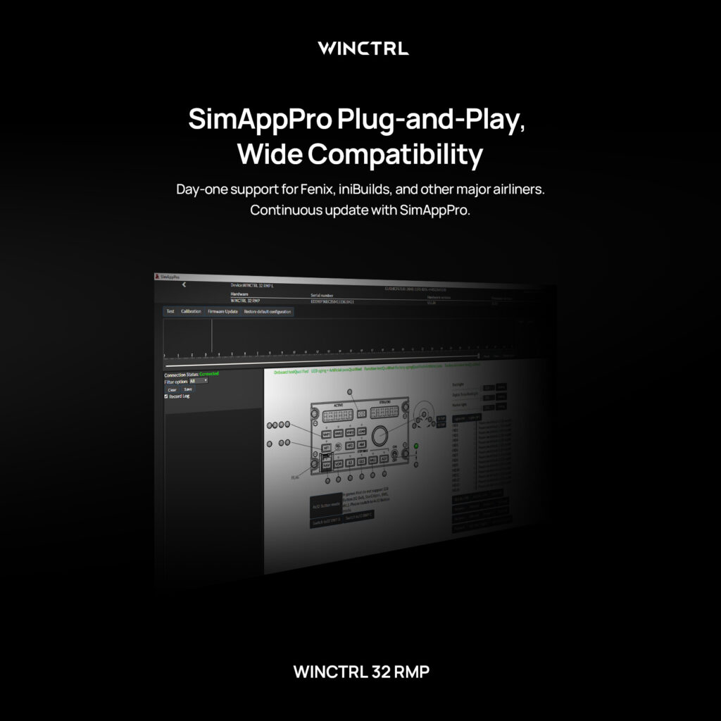 WINCTRL 32 RMP com compatibilidade SimAppPro plug-and-play