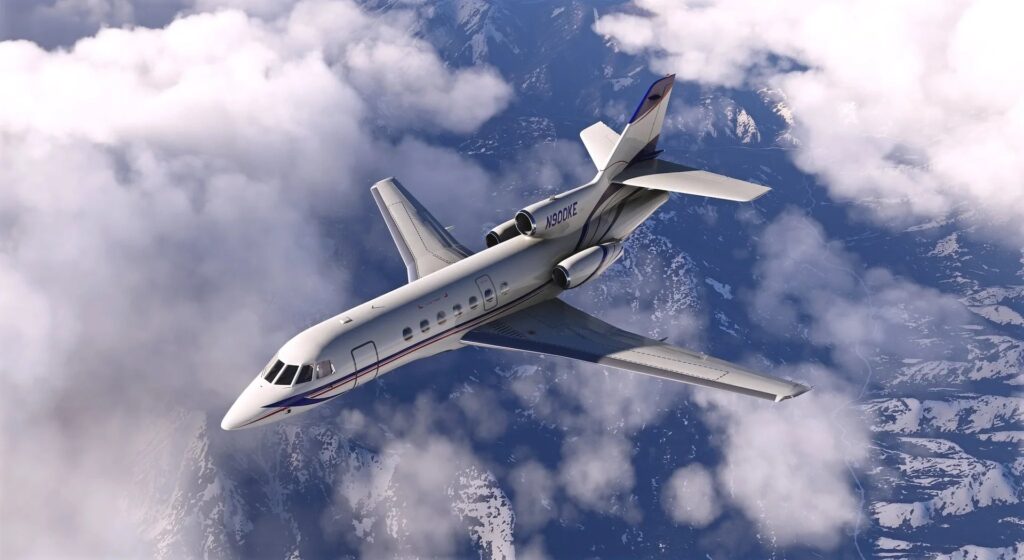 Contrail Falcon 50 da Contrail para Microsoft Flight Simulator