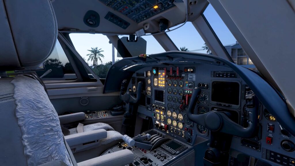 Contrail FA50 em voo no Microsoft Flight Simulator