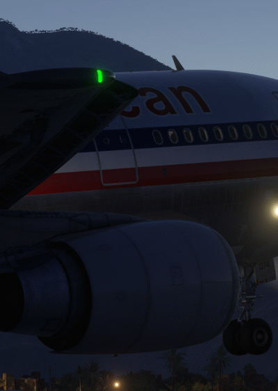 iniBuilds A300-600R Airliner Premium em voo no Microsoft Flight Simulator 2024