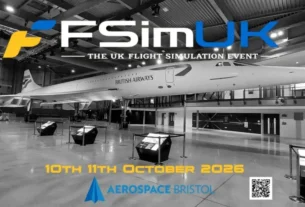 Cartaz oficial do FSimUK 2026 no Aerospace Bristol