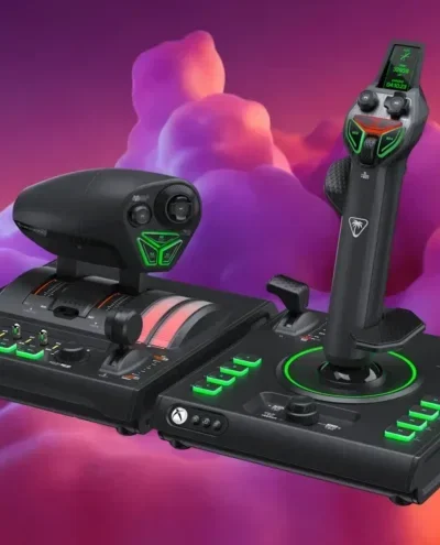 Render oficial do Turtle Beach VelocityOne Dual Throttle