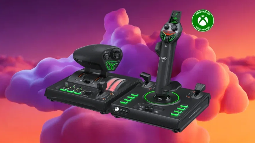 Render oficial do Turtle Beach VelocityOne Dual Throttle