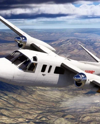 Black Square Commander 114 em voo no Microsoft Flight Simulator