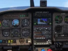 Cockpit analógico do Flysimware Lancair Legacy no MSFS 2024