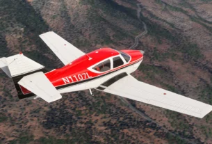 Black Square Commander 114 em voo no Microsoft Flight Simulator