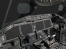 Cockpit do Boeing 787 da FlightFactor em desenvolvimento