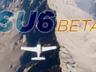 MSFS 2024 Sim Update 6 Beta em imagem oficial com aeronave sobre cenário desértico