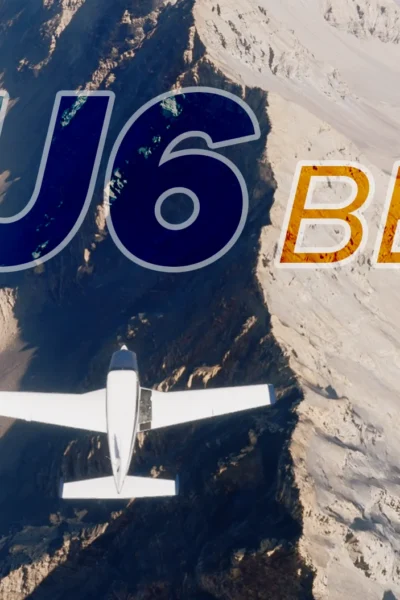 MSFS 2024 Sim Update 6 Beta em imagem oficial com aeronave sobre cenário desértico