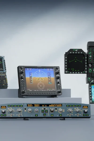 Linha de painéis MOZA para cockpit de simulação de voo