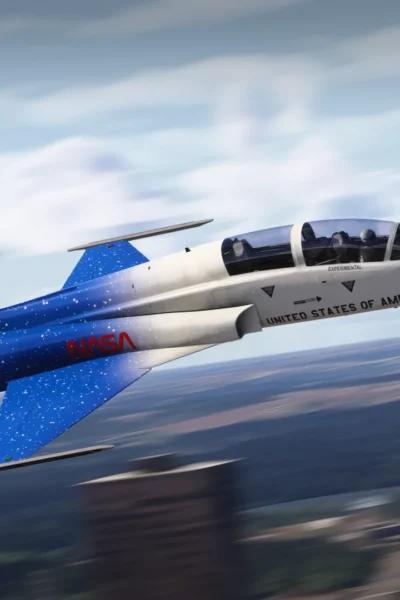 T-38N/F-5B da Infinity Simulations em voo no Microsoft Flight Simulator 2024