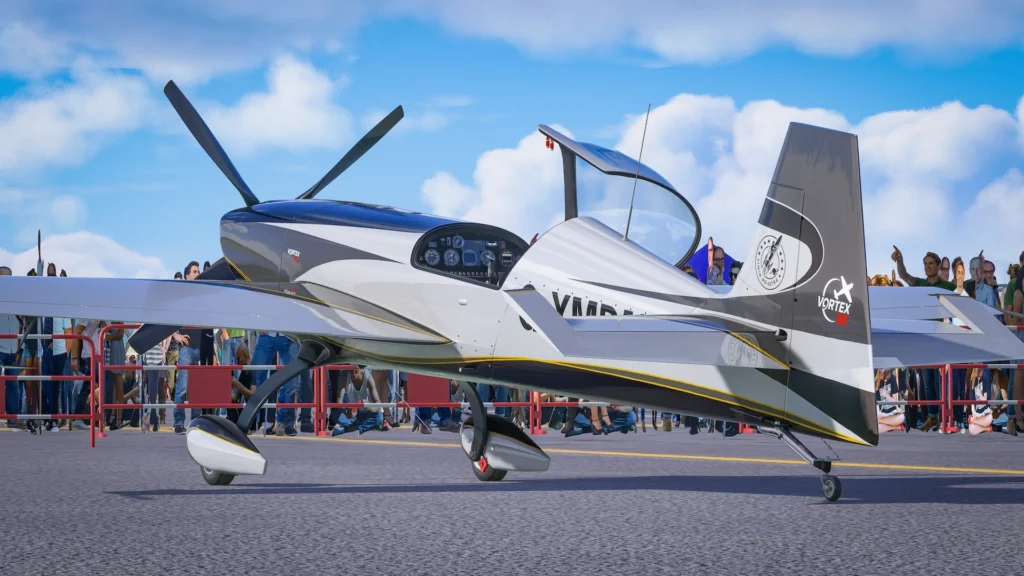 Vortex SC da DSD Simulations exibido em evento aeronáutico