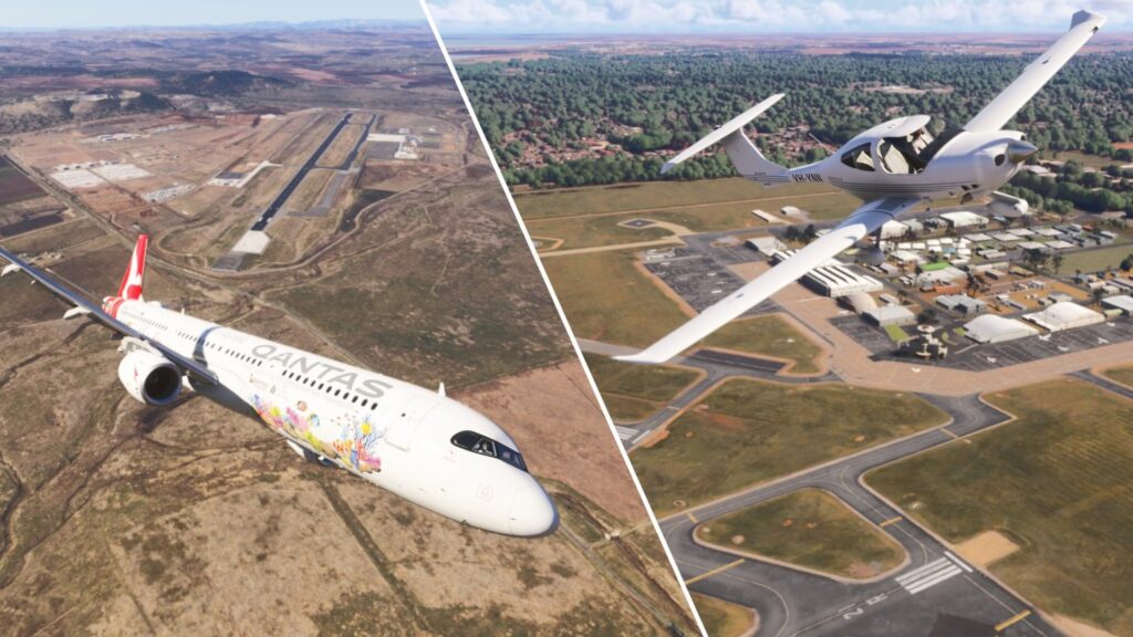 AUscene apresenta Toowoomba Wellcamp e Parafield nativos no MSFS 2024