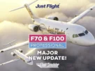 Fokker F70 e F100 Professional da Just Flight no Microsoft Flight Simulator