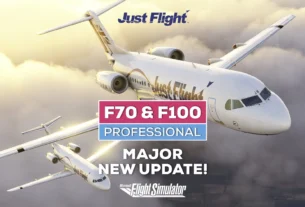 Fokker F70 e F100 Professional da Just Flight no Microsoft Flight Simulator