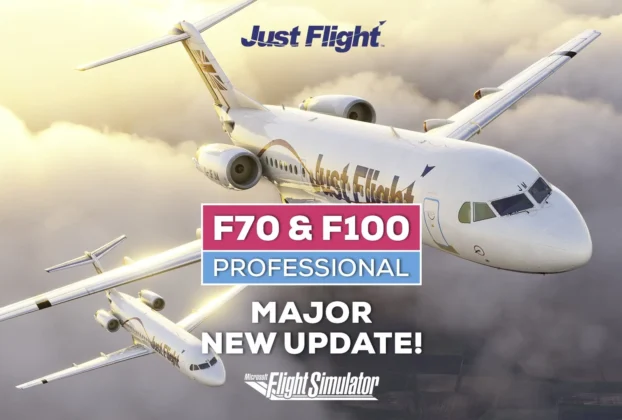 Fokker F70 e F100 Professional da Just Flight no Microsoft Flight Simulator