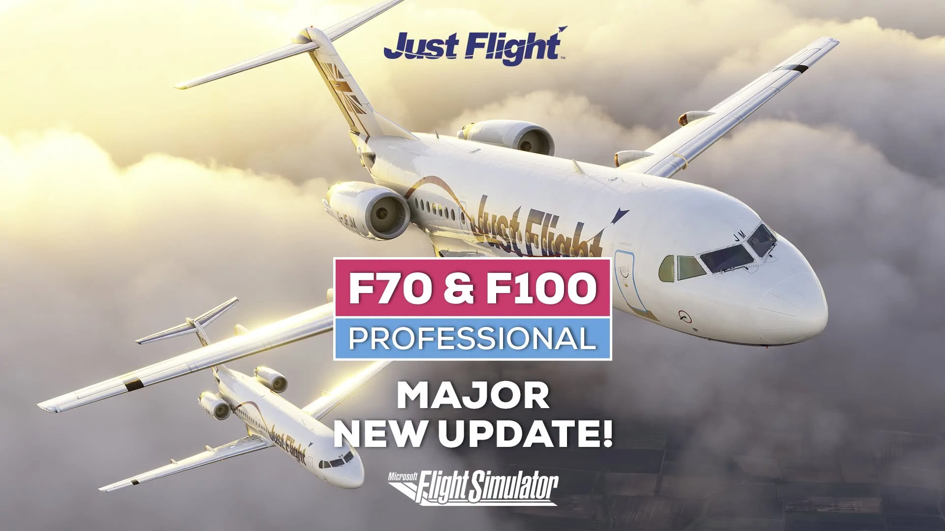 Fokker F70 e F100 Professional da Just Flight no Microsoft Flight Simulator
