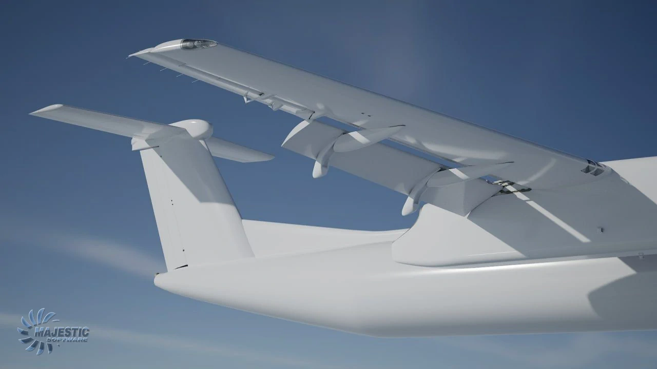Majestic Q400 em desenvolvimento para Microsoft Flight Simulator 2024.