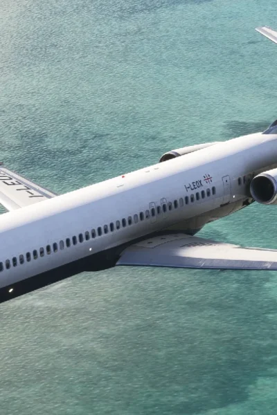 Fly the Maddog MD-80 em voo no Microsoft Flight Simulator 2024
