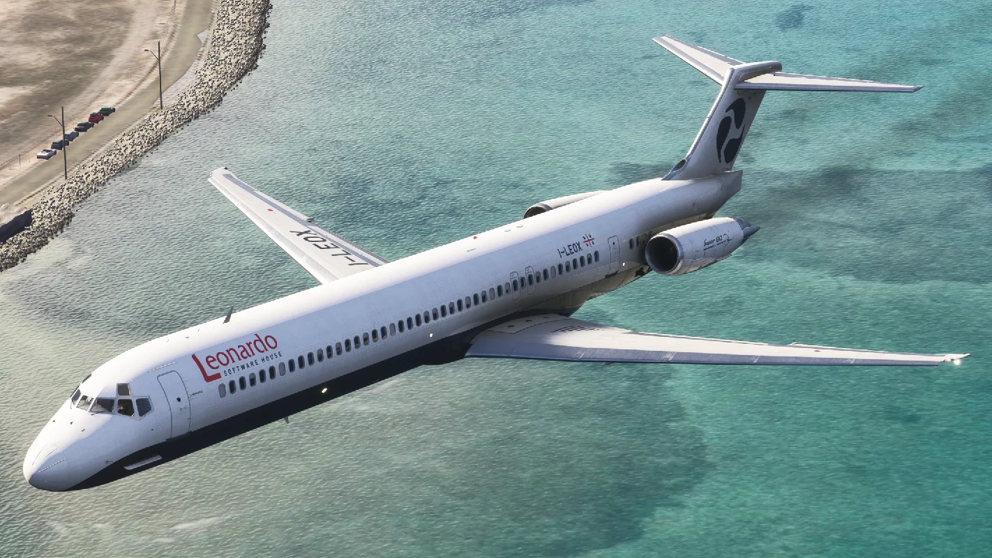 Fly the Maddog MD-80 em voo no Microsoft Flight Simulator 2024