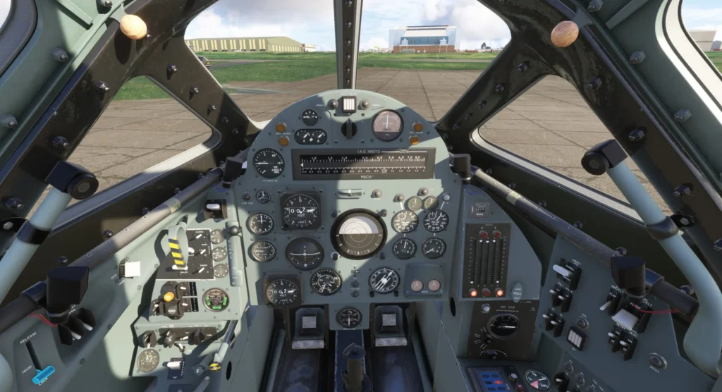 Cockpit do Bristol 188 da TG Sims no MSFS 2024
