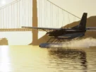 Kodiak 100 Amphibian com flutuadores operando na água no MSFS 2024