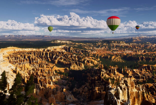 Cânion recriado no World Update 22: United States National Parks do Microsoft Flight Simulator 2024