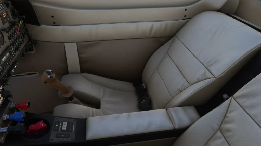 Assentos e interior do Lancair Legacy da Flysimware no MSFS