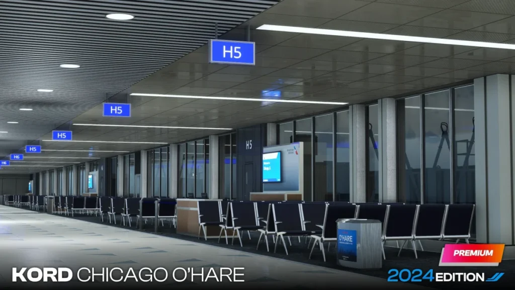 Prévia do cenário iniBuilds Chicago O’Hare KORD no MSFS 2024 — imagem 3