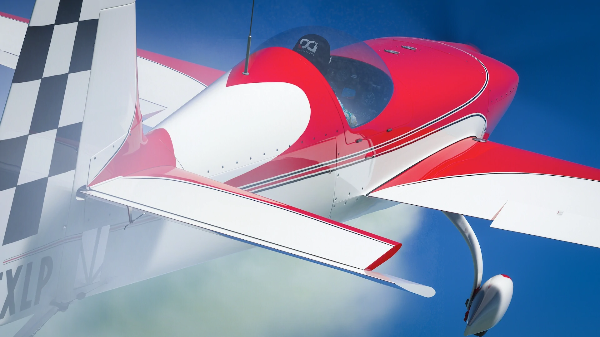 Vortex SC em voo no Microsoft Flight Simulator
