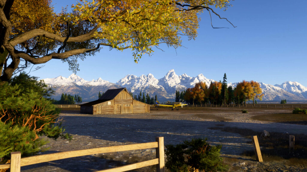 Paisagem montanhosa incluída no World Update 22 do Microsoft Flight Simulator 2024