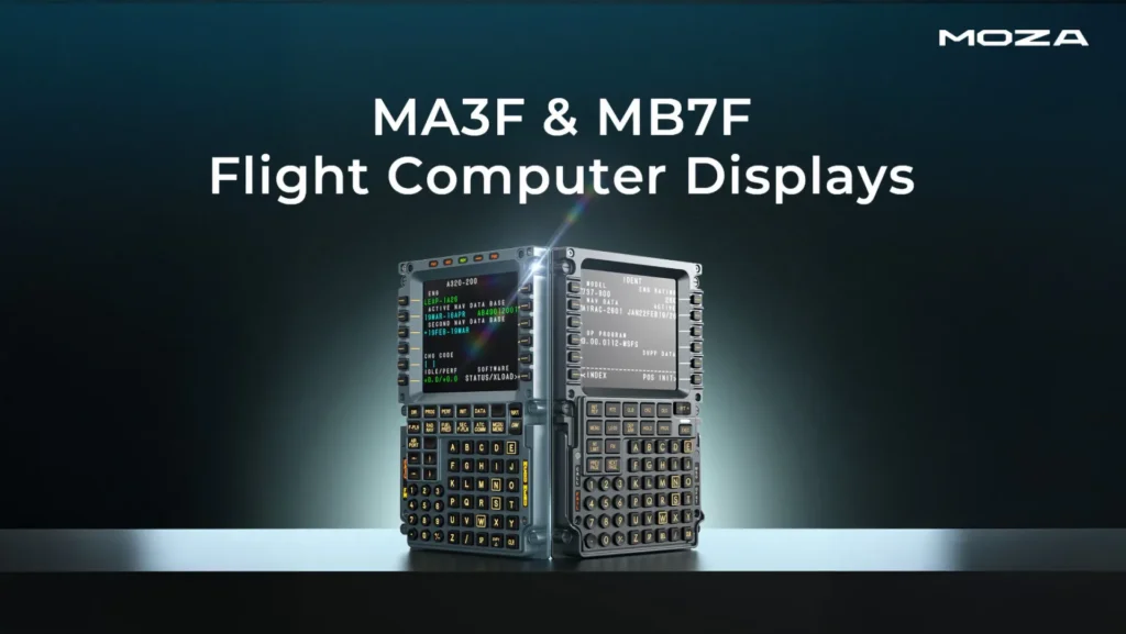 Displays MOZA MA3F e MB7F para FMS e FMC