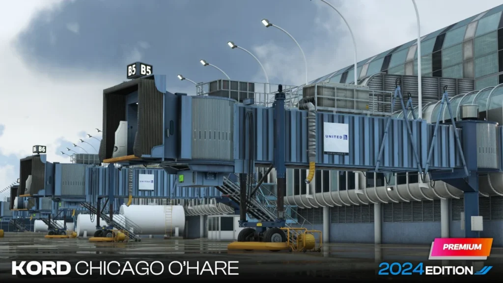 Prévia do cenário iniBuilds Chicago O’Hare KORD no MSFS 2024 — imagem 5