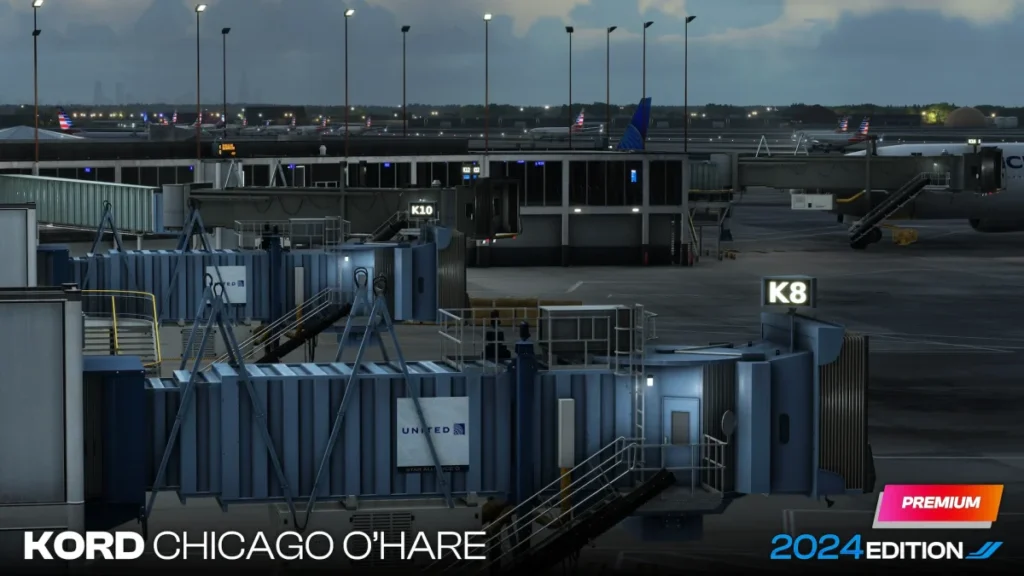 Prévia do cenário iniBuilds Chicago O’Hare KORD no MSFS 2024 — imagem 6