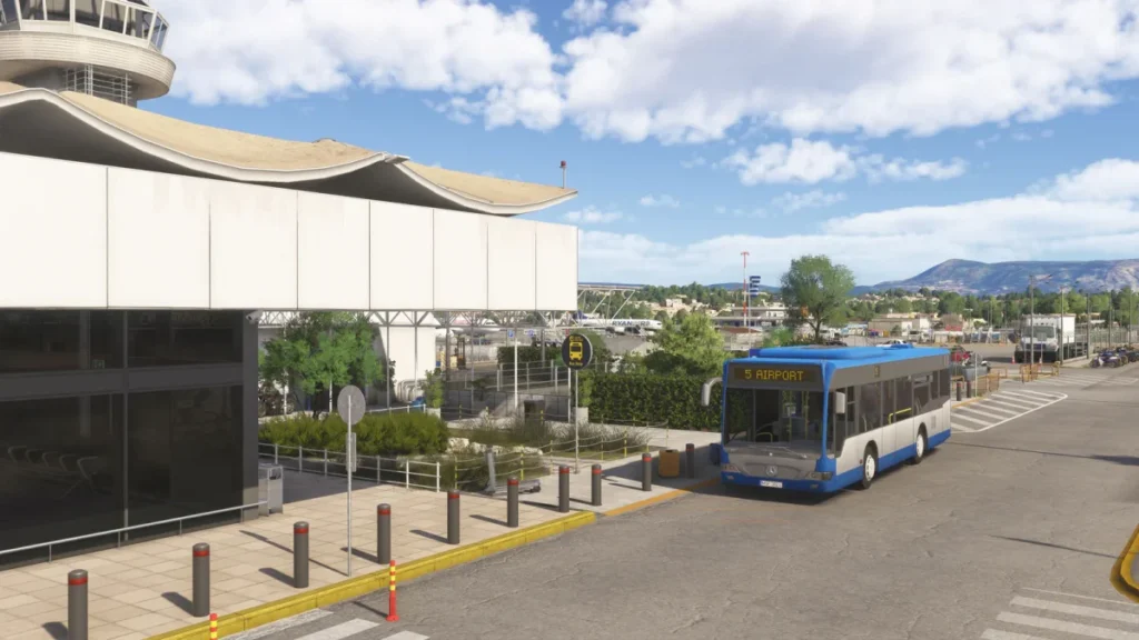 Terminal externo do Aeroporto de Corfu LGKR no cenário da Gaya para MSFS 2024